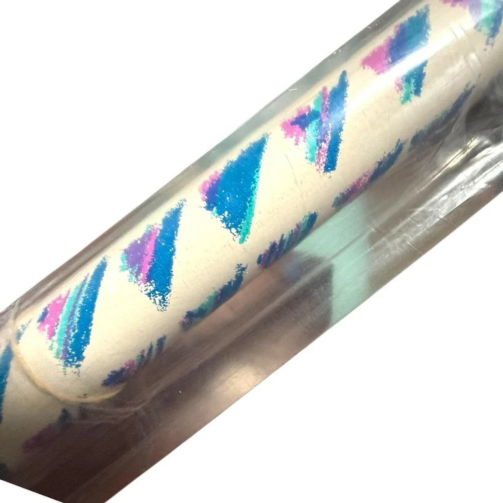 Classic Pink Blue Retro Abstract VTG 70s 80s Kappa‎ KKG Gift Wrap Paper